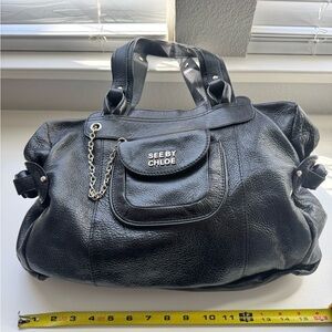 See By Chloe Black Leather Shoulder Bag